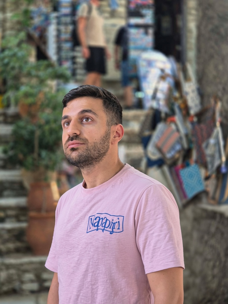 Nikandros Ioannidis in Apeiranthos, Naxos, Greece